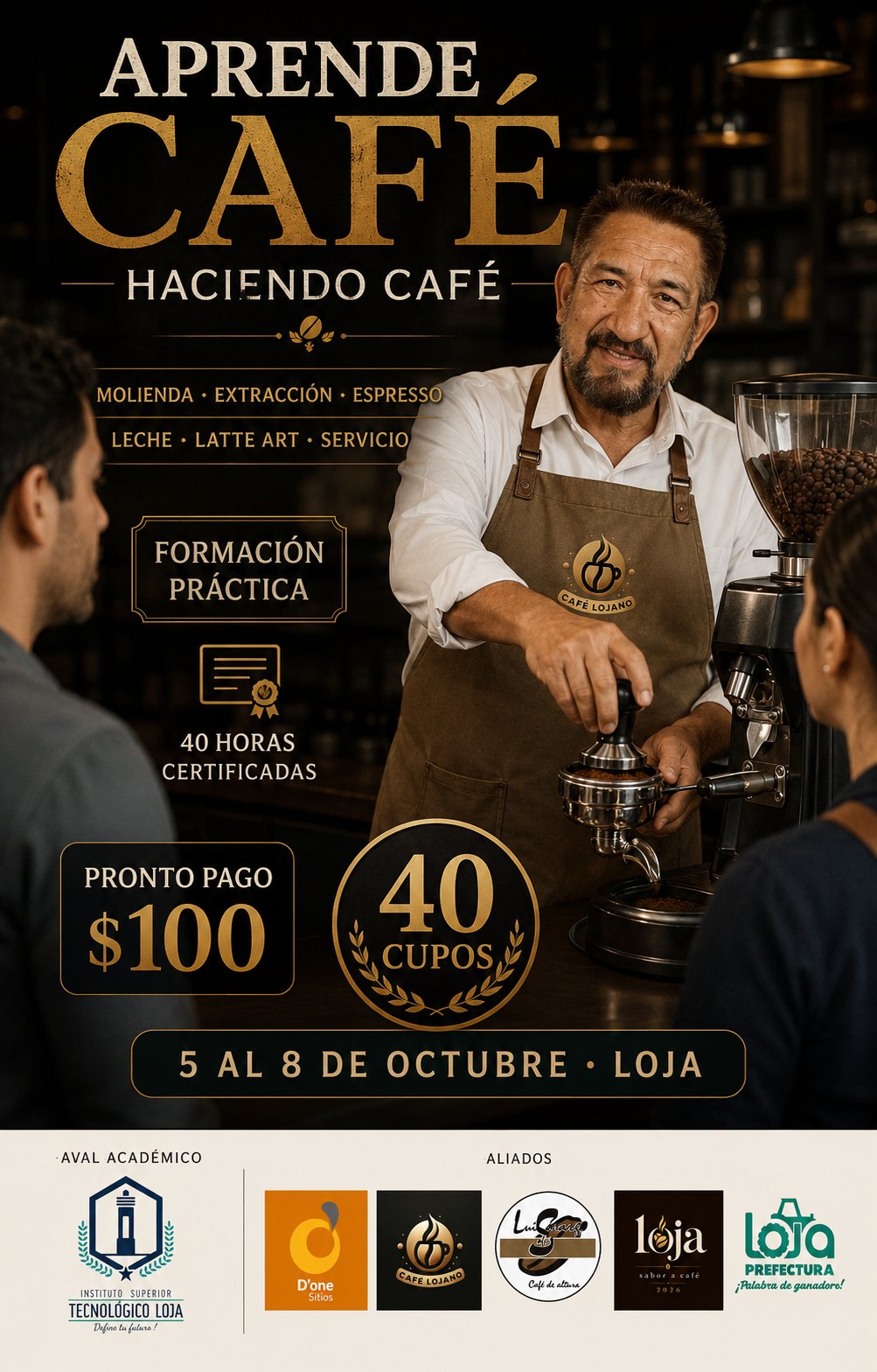 Afiche Oficial del Curso de Café 2026